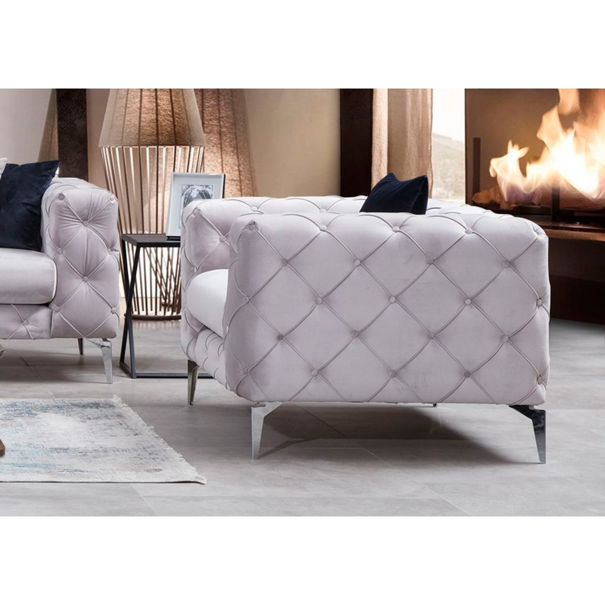 Sillón EUGEN gris claro