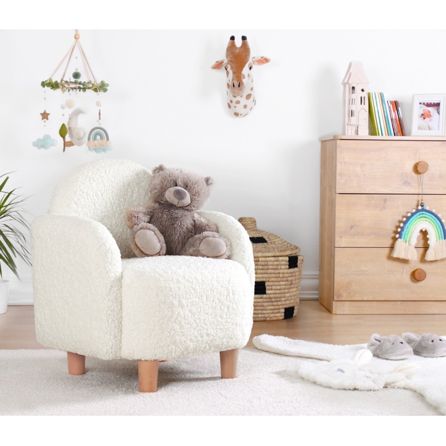 Sillón infantil DORY blanco