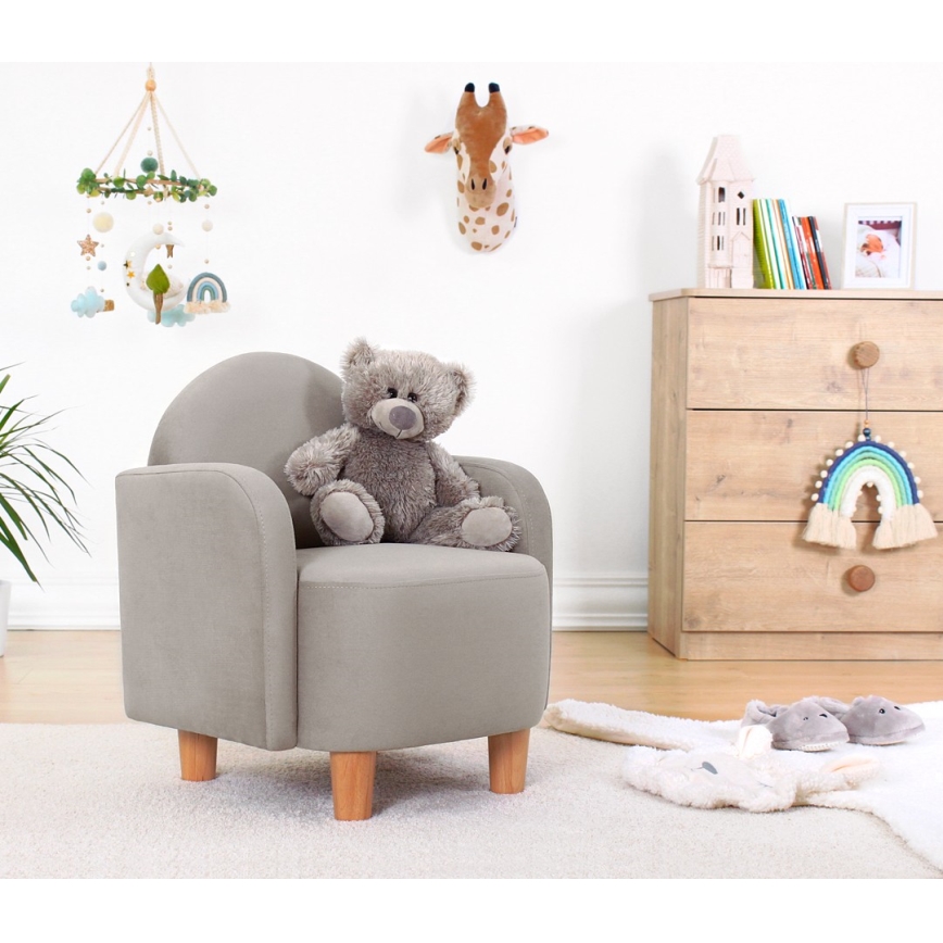 Sillón infantil DORY gris