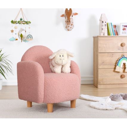 Sillón infantil DORY rosa claro
