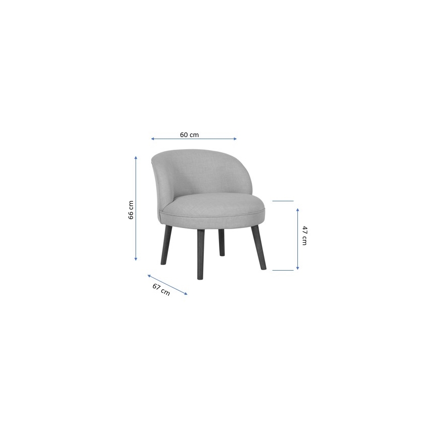 Sillón infantil KUNI gris