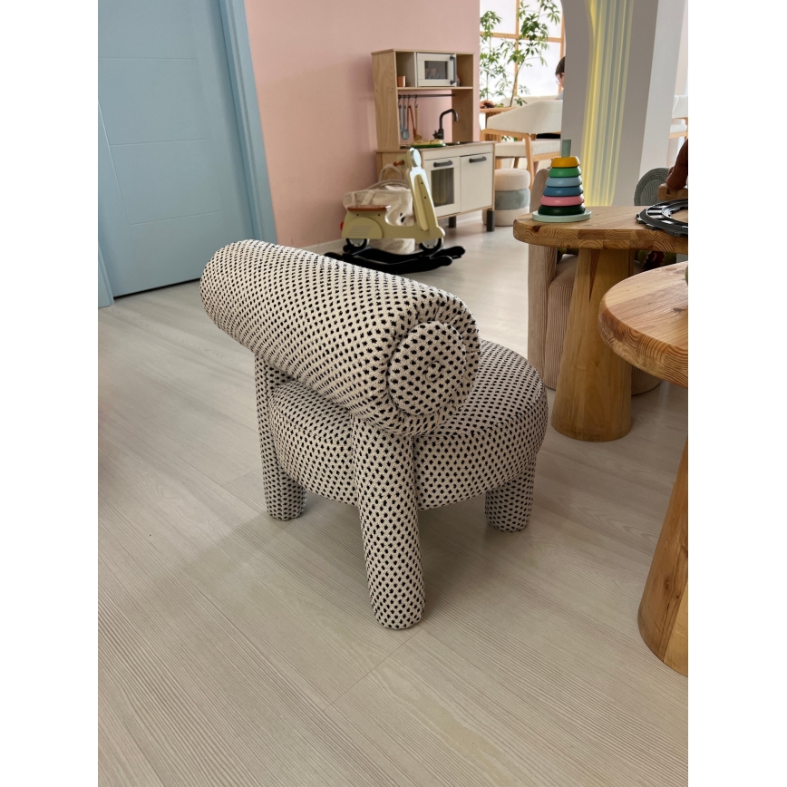 Sillón infantil MAVI beige/negro