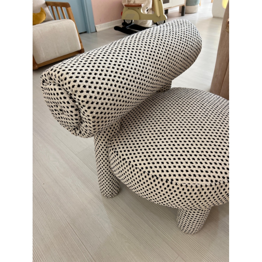 Sillón infantil MAVI beige/negro