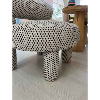 Sillón infantil MAVI beige/negro