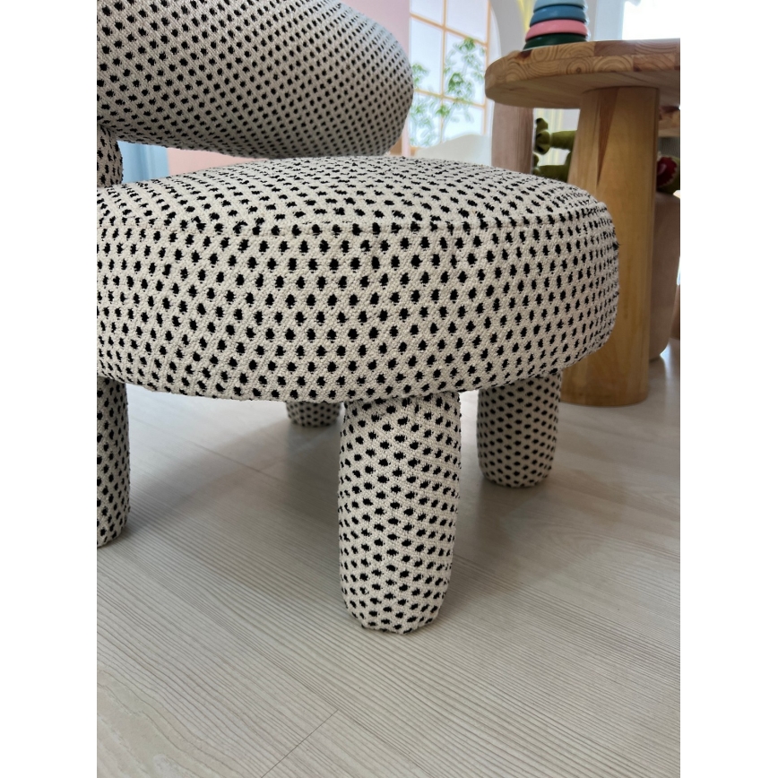 Sillón infantil MAVI beige/negro