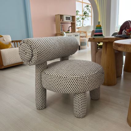 Sillón infantil MAVI beige/negro