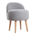 Sillón infantil MIKI, diámetro 46 cm, gris