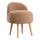 Sillón infantil MIKI, diámetro 46 cm, marrón