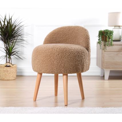 Sillón infantil MIKI, diámetro 46 cm, marrón
