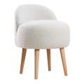 Sillón infantil MIKI, Ø 46 cm, blanco