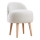 Sillón infantil MIKI, Ø 46 cm, blanco