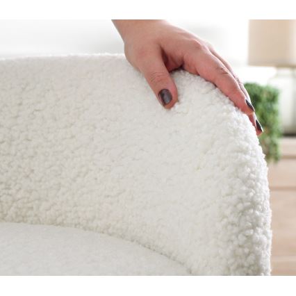Sillón infantil MIKI, Ø 46 cm, blanco