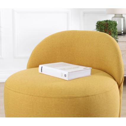 Sillón infantil NIKI, diámetro 46 cm, amarillo