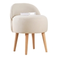 Sillón infantil NIKI, Ø 46 cm, crema