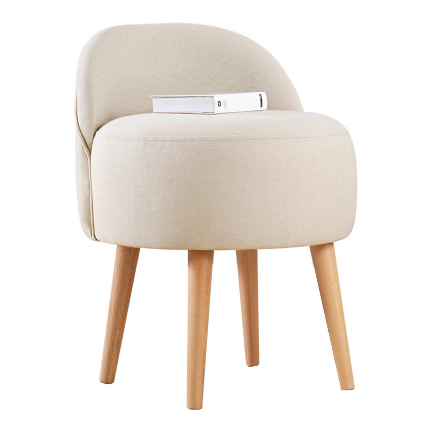 Sillón infantil NIKI, Ø 46 cm, crema