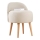 Sillón infantil NIKI, Ø 46 cm, crema