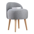 Sillón infantil NIKI Ø 46 cm gris
