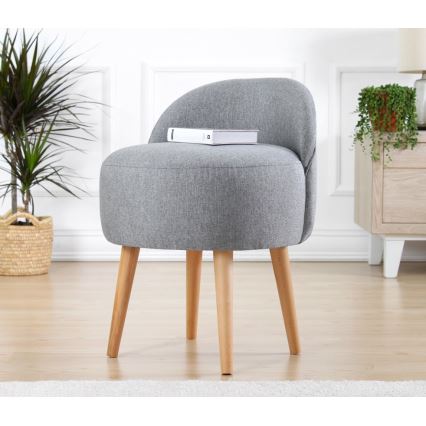 Sillón infantil NIKI Ø 46 cm gris