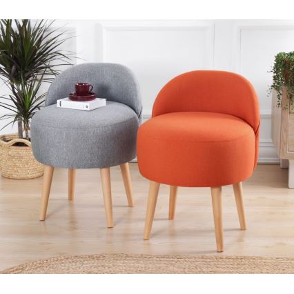 Sillón infantil NIKI Ø 46 cm gris