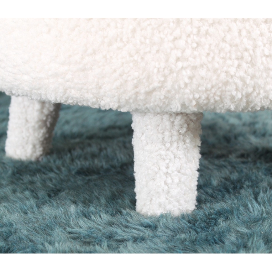 Sillón infantil PIXI, diámetro 46 cm, blanco