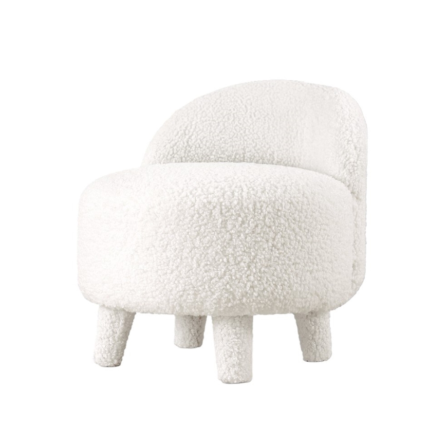 Sillón infantil PIXI, diámetro 46 cm, blanco