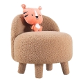 Sillón infantil PIXI, diámetro 46 cm, marrón