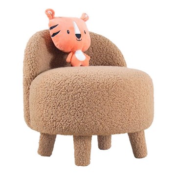 Sillón infantil PIXI, diámetro 46 cm, marrón