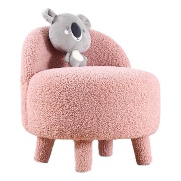 Sillón infantil PIXI Ø 46 cm rosa