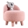 Sillón infantil PIXI Ø 46 cm rosa