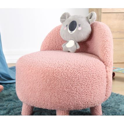 Sillón infantil PIXI Ø 46 cm rosa