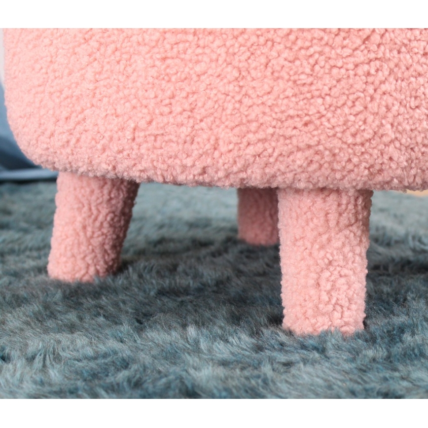 Sillón infantil PIXI Ø 46 cm rosa
