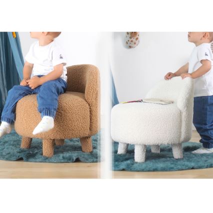 Sillón infantil PIXI Ø 46 cm rosa