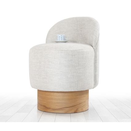 Sillón infantil RIKI 40x47 cm, color gris claro