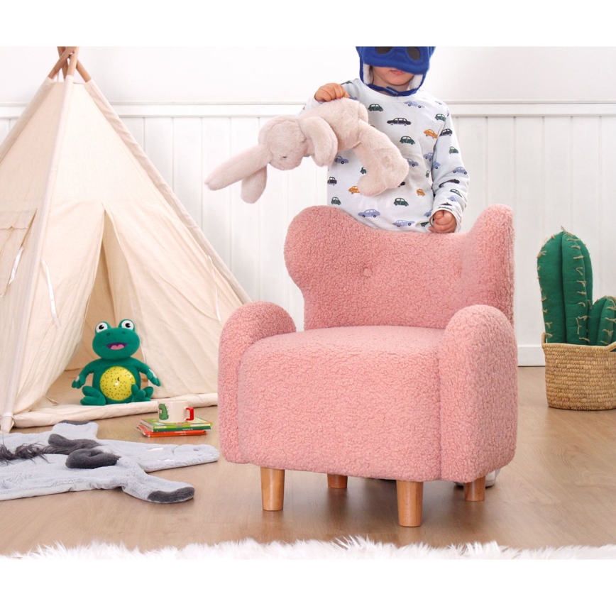 Sillón infantil TOBI rosa