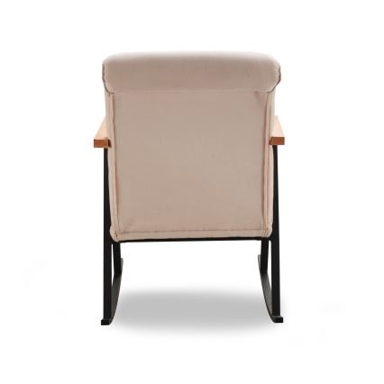 Sillón mecedor LUNI color crema