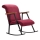 Sillón mecedor LUNI rojo