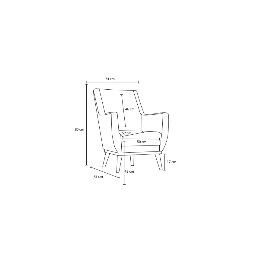 Sillón NUPI antracita