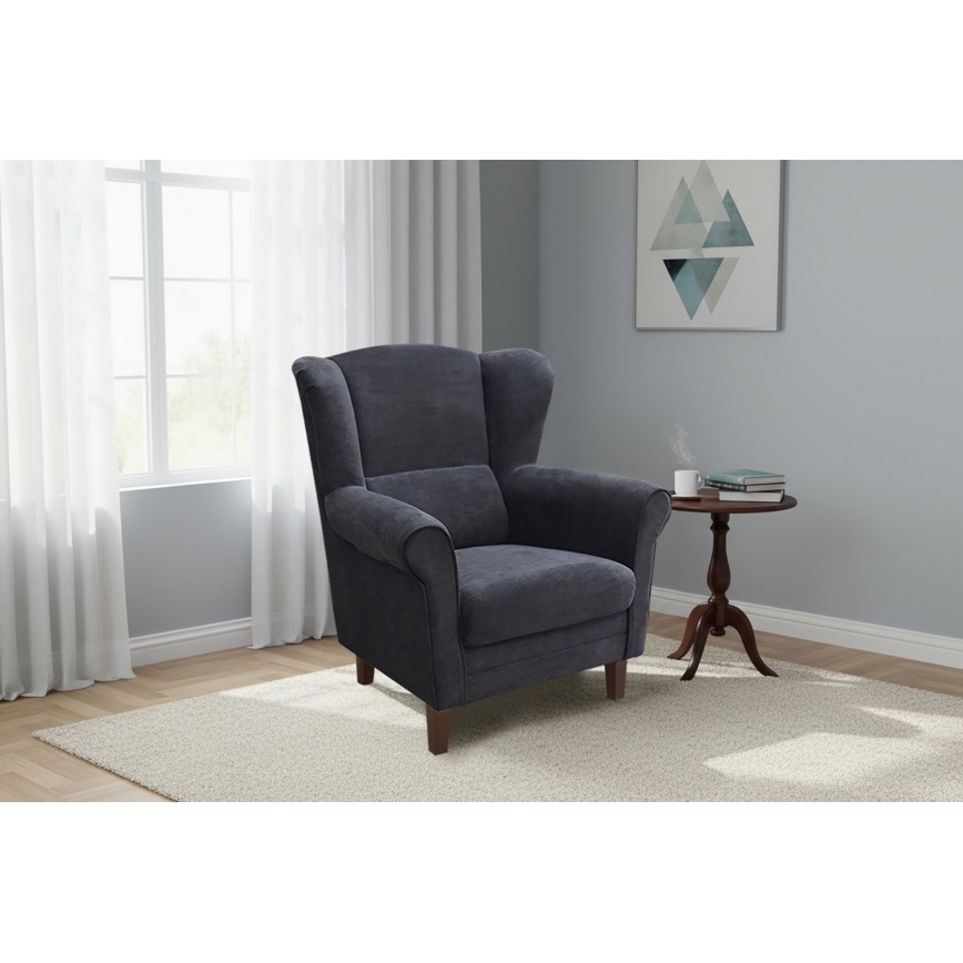 Sillón orejero GALA en antracita