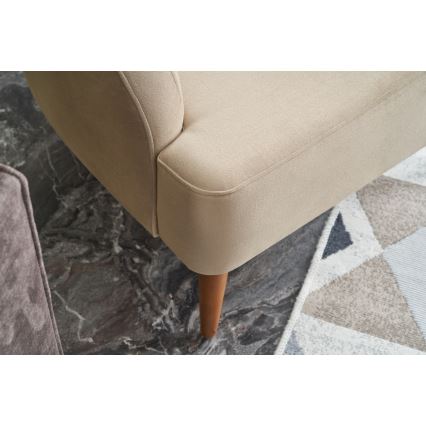 Sillón orejero NEKO color crema