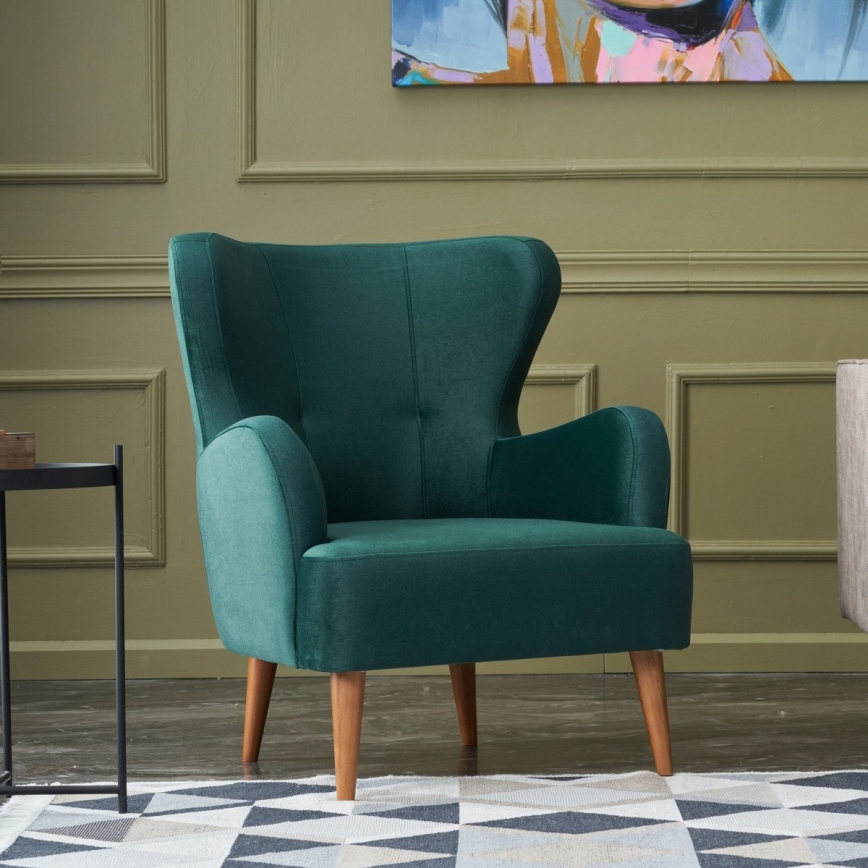 Sillón orejero NEKO verde