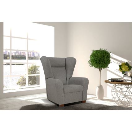 Sillón orejero VIVA gris oscuro