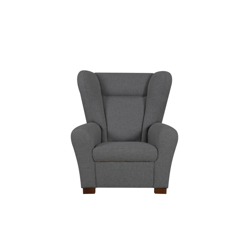 Sillón orejero VIVA gris oscuro