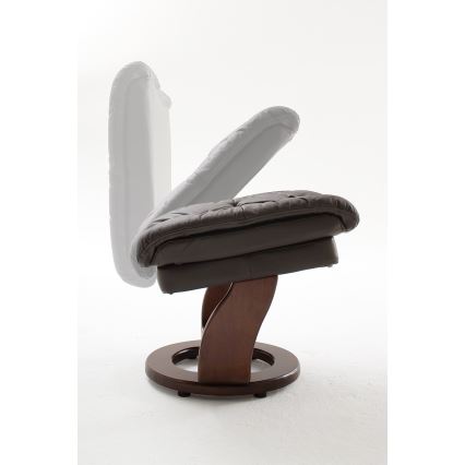 Sillón reclinable HABI marrón/nogal