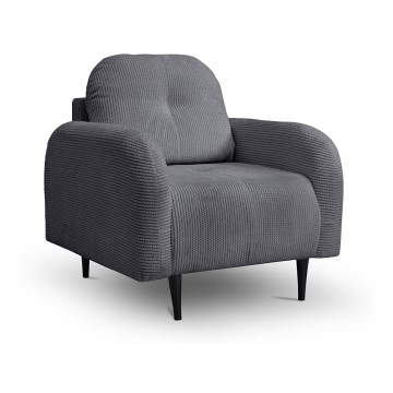 Sillón tapizado CLOUDY gris