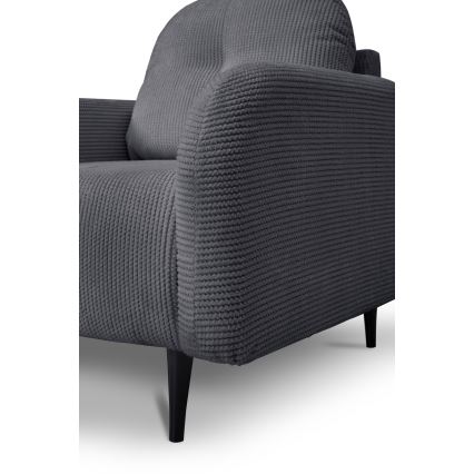 Sillón tapizado CLOUDY gris