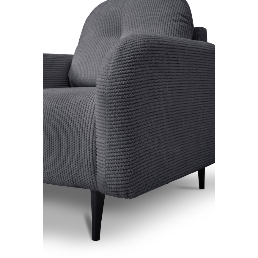 Sillón tapizado CLOUDY gris