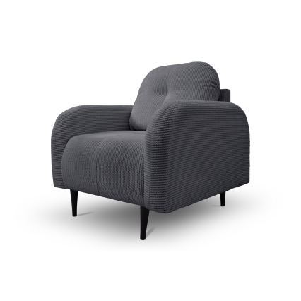 Sillón tapizado CLOUDY gris