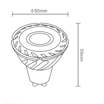 Sinclair - Bombilla LED GU10/5W/230V 4000K