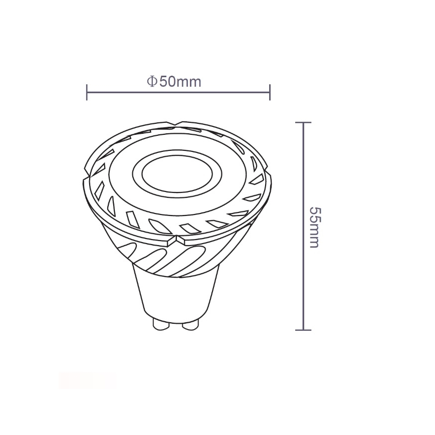 Sinclair - Bombilla LED GU10/5W/230V 4000K