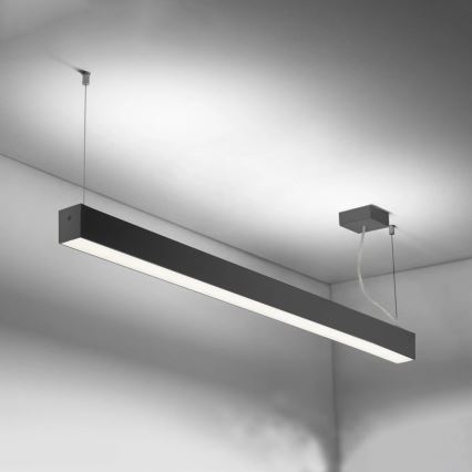 Sinclair - Plafón LED LSM LED/40W/230V 3000K/4000K/5000K 120 cm negro